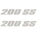 MasterCraft Boat Maristar Decals Silver Stickers by MasterCraft