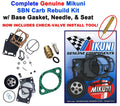 Sea Doo Genuine Mikuni Carb Rebuild Kit Base Gasket & Needle Seat 587