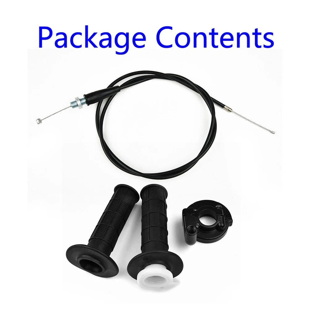 7/8inch Throttle Cable Handle Grip Assembly Black | Hook & Hull Co