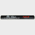 Tracker Raised Emblem Decal Black Silver by Tracker