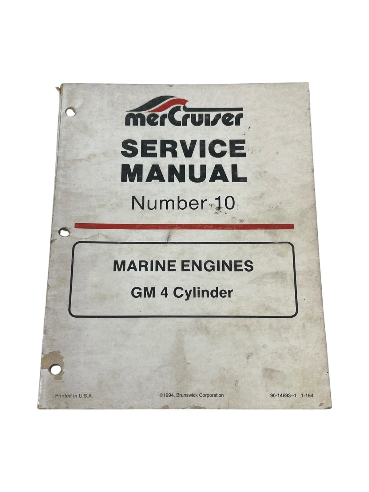Mercury Mercruiser 90-14693--1, Gm 4 Cylinders Service Manual #10