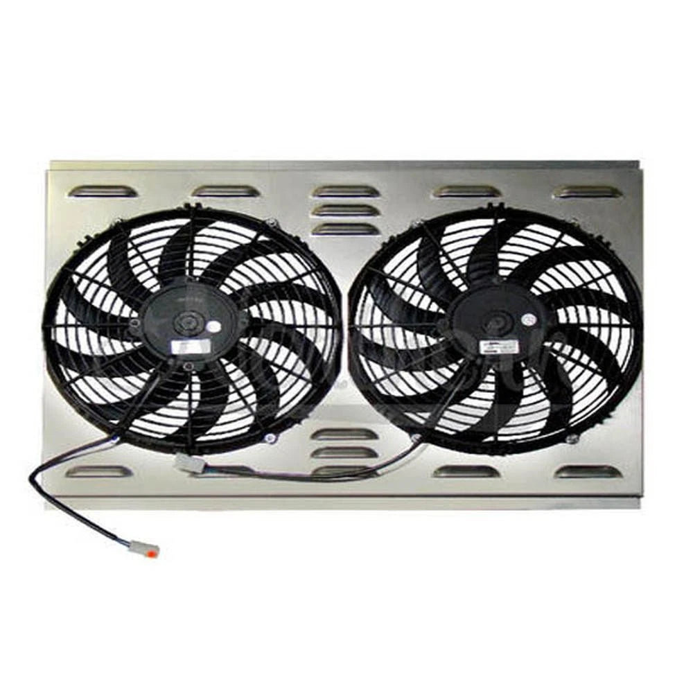 Z40121 Dual High Cfm 11" Electric Fan & Shroud - 24 1/8 X 14 7/8 X 3
