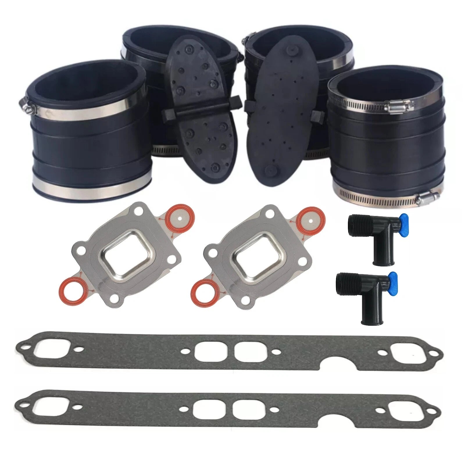 4" Dry Joint Exhaust Bellows Kit For Mercruiser Gm V8 807166a1