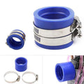 45mm Blue Rubber Flange Adapter Carb Manifold Boot For Motor