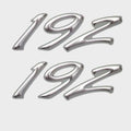 Decal Rinker Boat 192 White Gray 5 3/4 x 2 1/2 Inch by Rinker