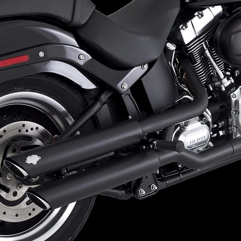 Vance & Hines Hd Softail 07-17 Fatboy Twin Slash Chrome Slip-on
