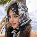 Square Scarf Polyester Fabric Lightweight