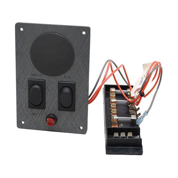 Weeres Pontoon Boat Dash Panel 2113456 with Glass Fuse Block by Weeres