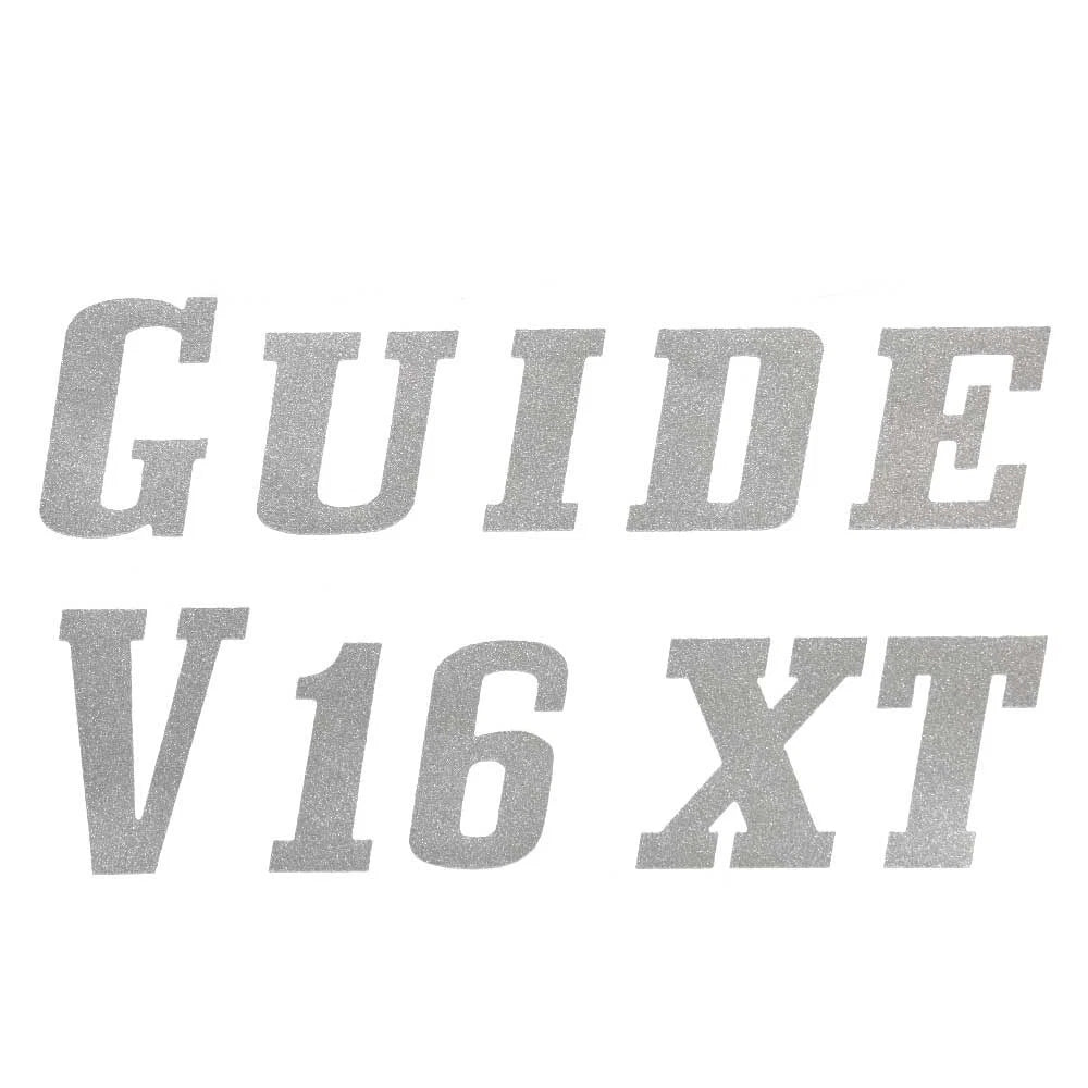 G3 Boat Brand Decal Sticker | Guide V16 Xt Fishing Metallic Silver