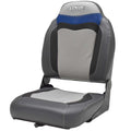 Lowe Boat Folding Fishing Seat Gray Black Blue by Lowe