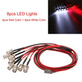 Led Lights Red & White Lamp For 1/10 Rc Car Traxxas Tamiya Hsp Scx10