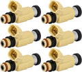 Set Of 6 Fuel Injectors 4 Stroke For 02-12 Yamaha 200hp 225hp F200