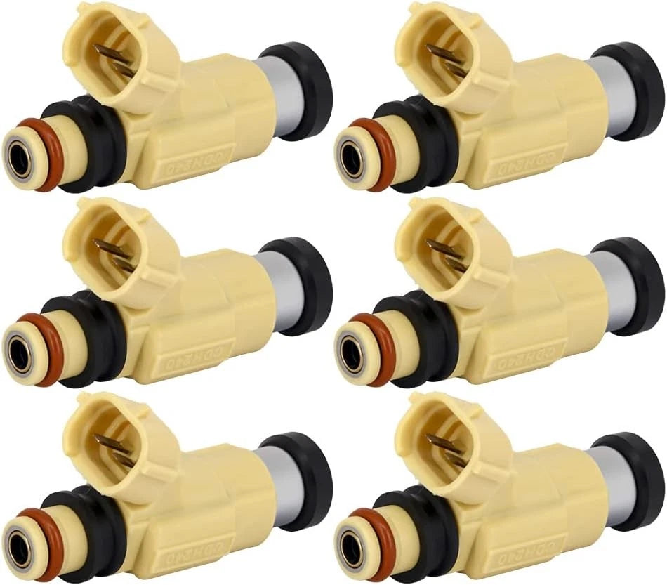 Set Of 6 Fuel Injectors 4 Stroke For 02-12 Yamaha 200hp 225hp F200