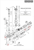 Lower Unit Oil Seal for Yamaha Outboard