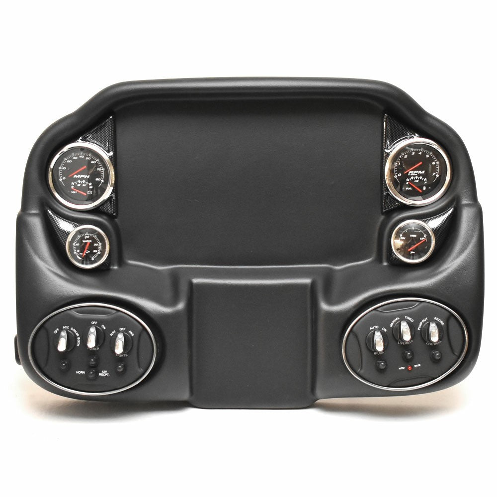 Triton Boat Gauge Dash Panel 20TRX Mercury Black by Triton