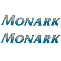 Monark Pontoon Fishing Boat Decals | Logo Stickers (Pair)