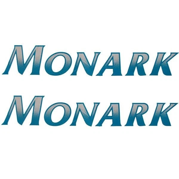 Monark Pontoon Fishing Boat Decals | Logo Stickers (Pair)