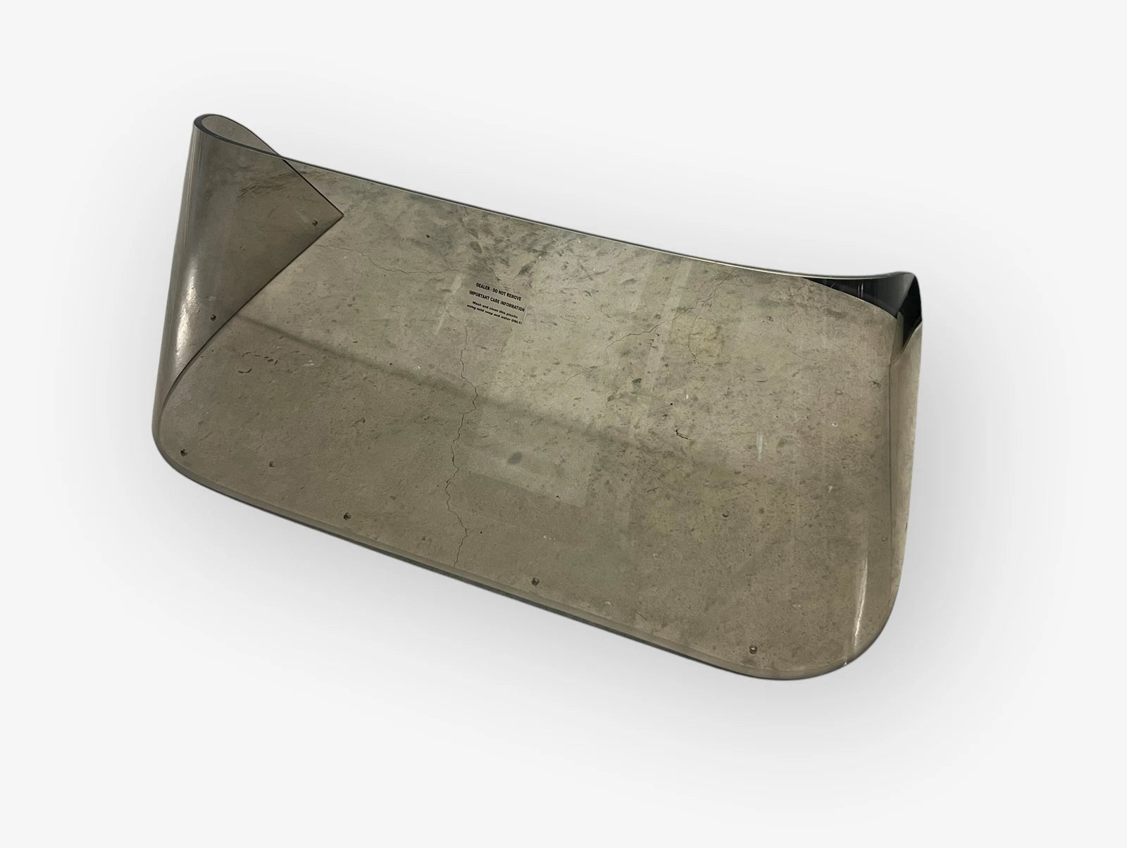 Boat Windshield, Tinted, 3/8 Thick Plexiglass, 39in Wide X 22in Deep,