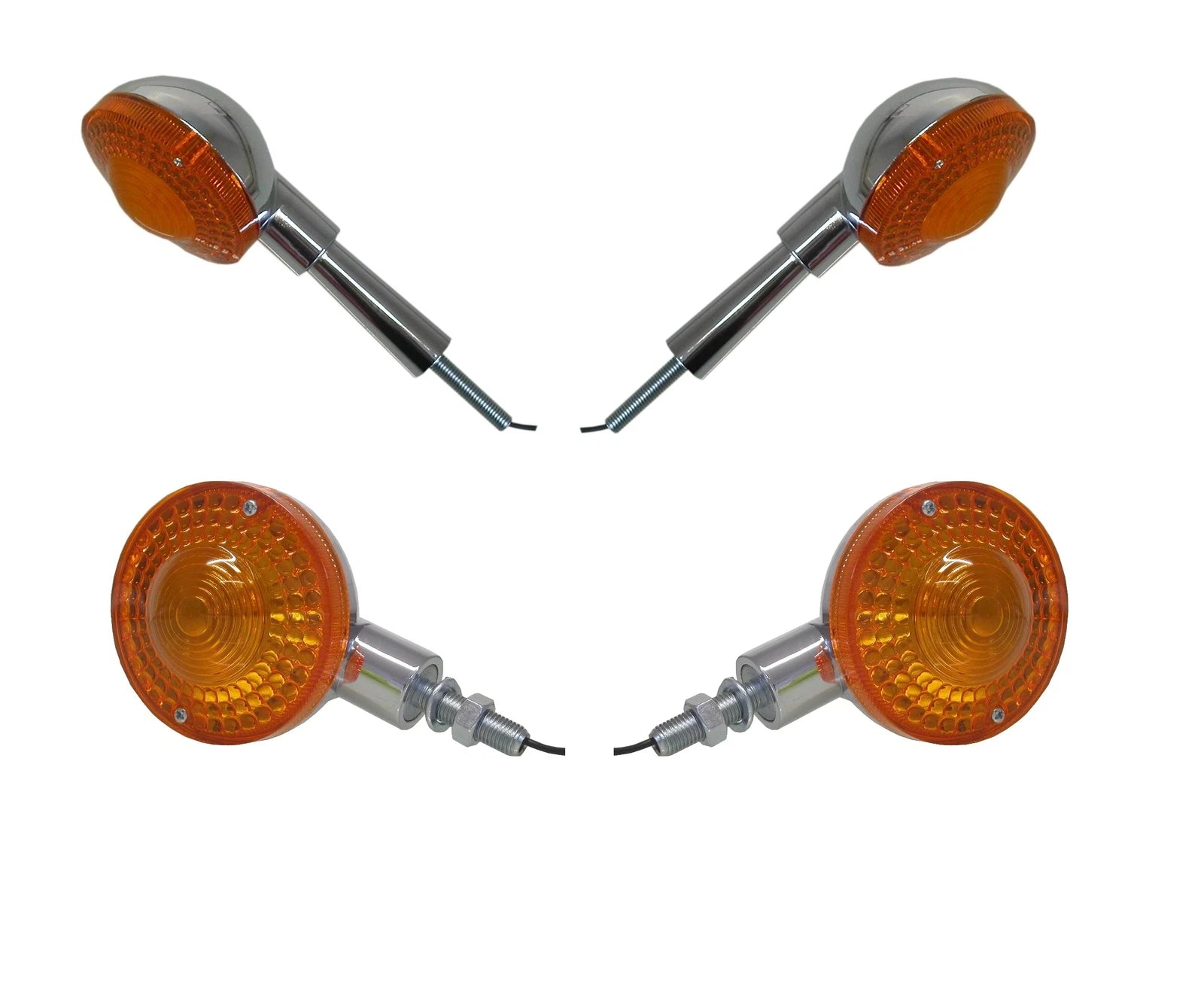 Winkers Complete Set Of 4 Front & Rear For Yamaha Xs 250 & Rear For