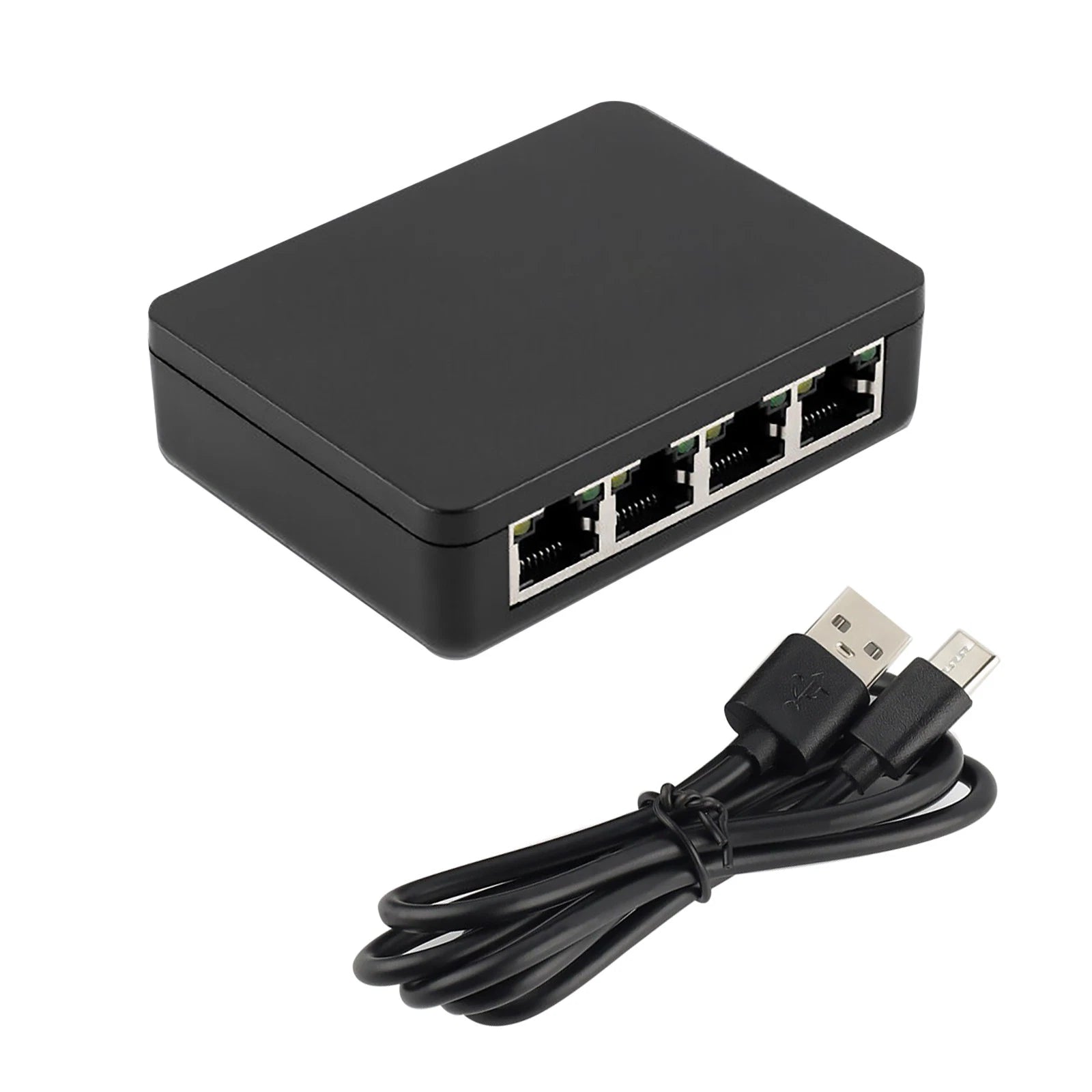 1 To 4 Ways 1000mbps Network Splitter Adapter Rj45 Lan Ethernet