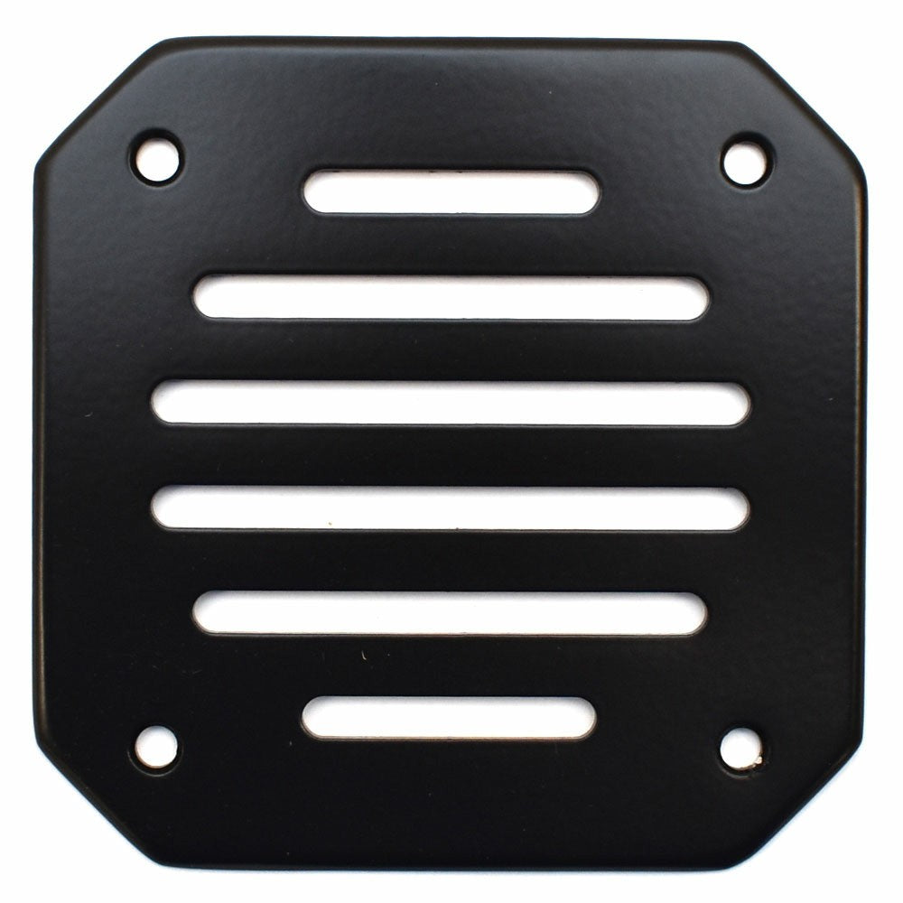 Tracker Boat Slotted Vent 5 x 5 Inch Black Aluminum by Tracker
