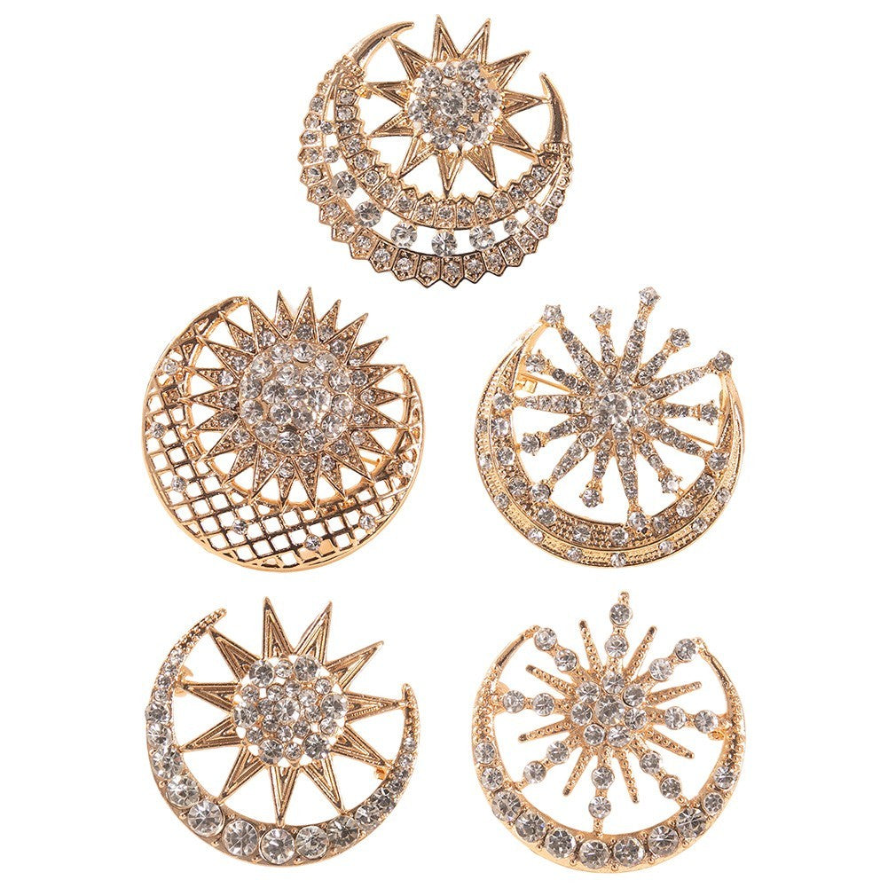 Multicolor Muslim Brooch in Zinc for Accessories