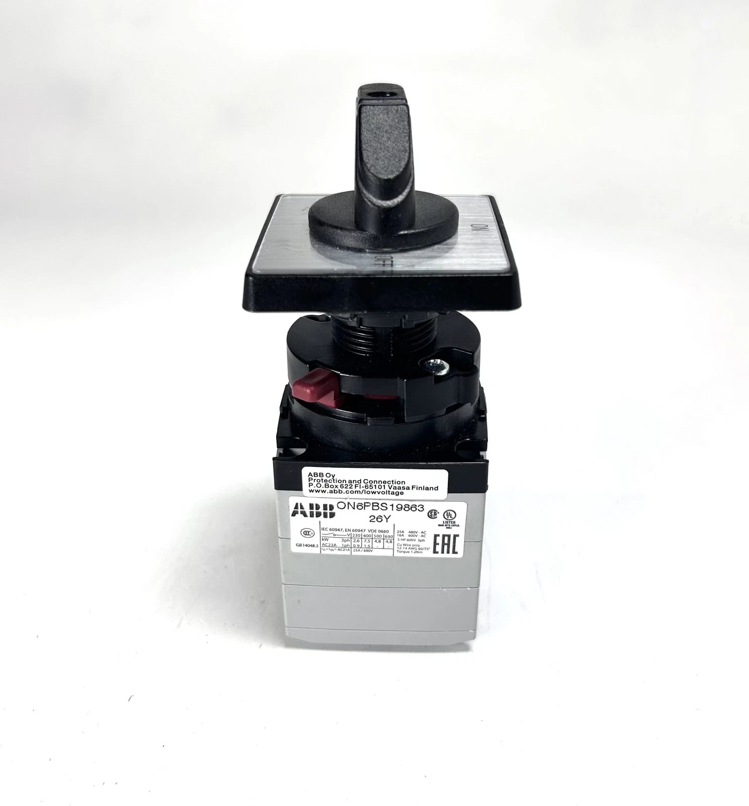Abb On6pbs19863, On/off Mode Selector Switch | Hook & Hull Co