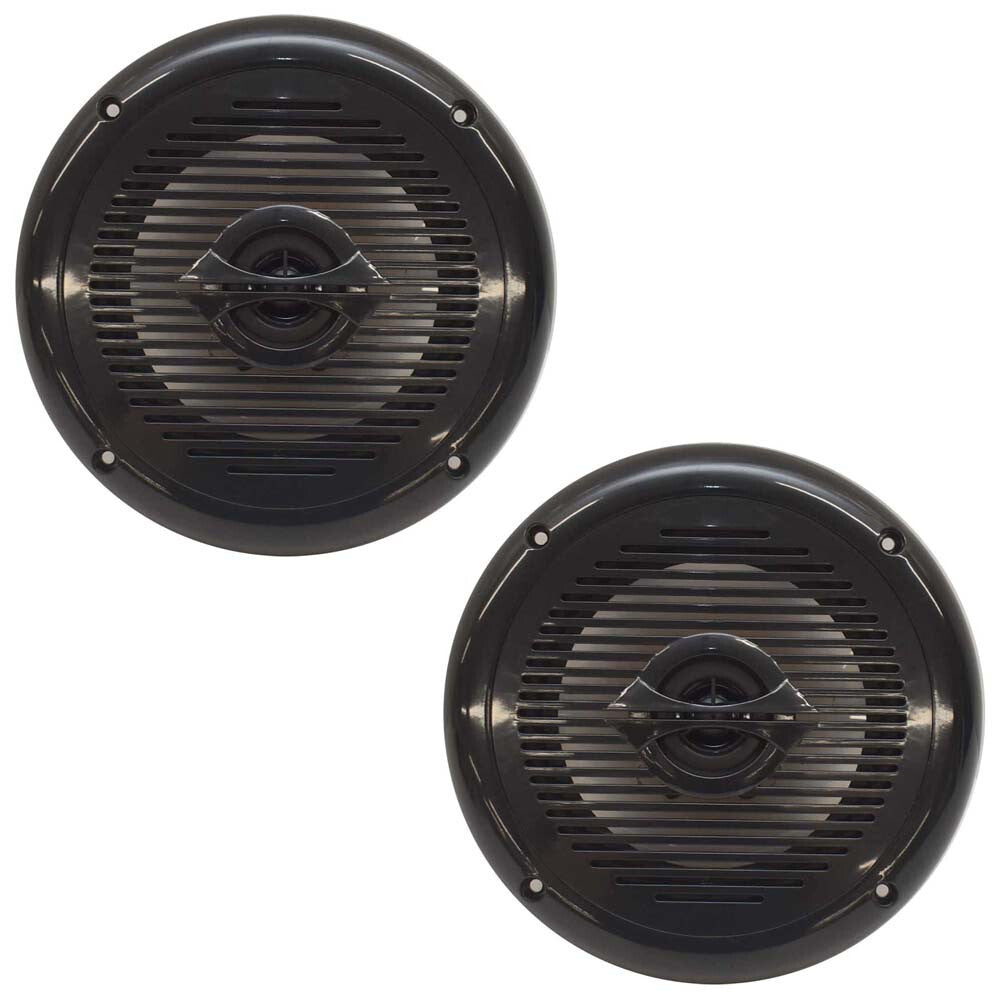 CPS Boat Coaxial Speakers CPS650CXB | 2-Way 80W 6.5 Inch Black (Pair) by CPS