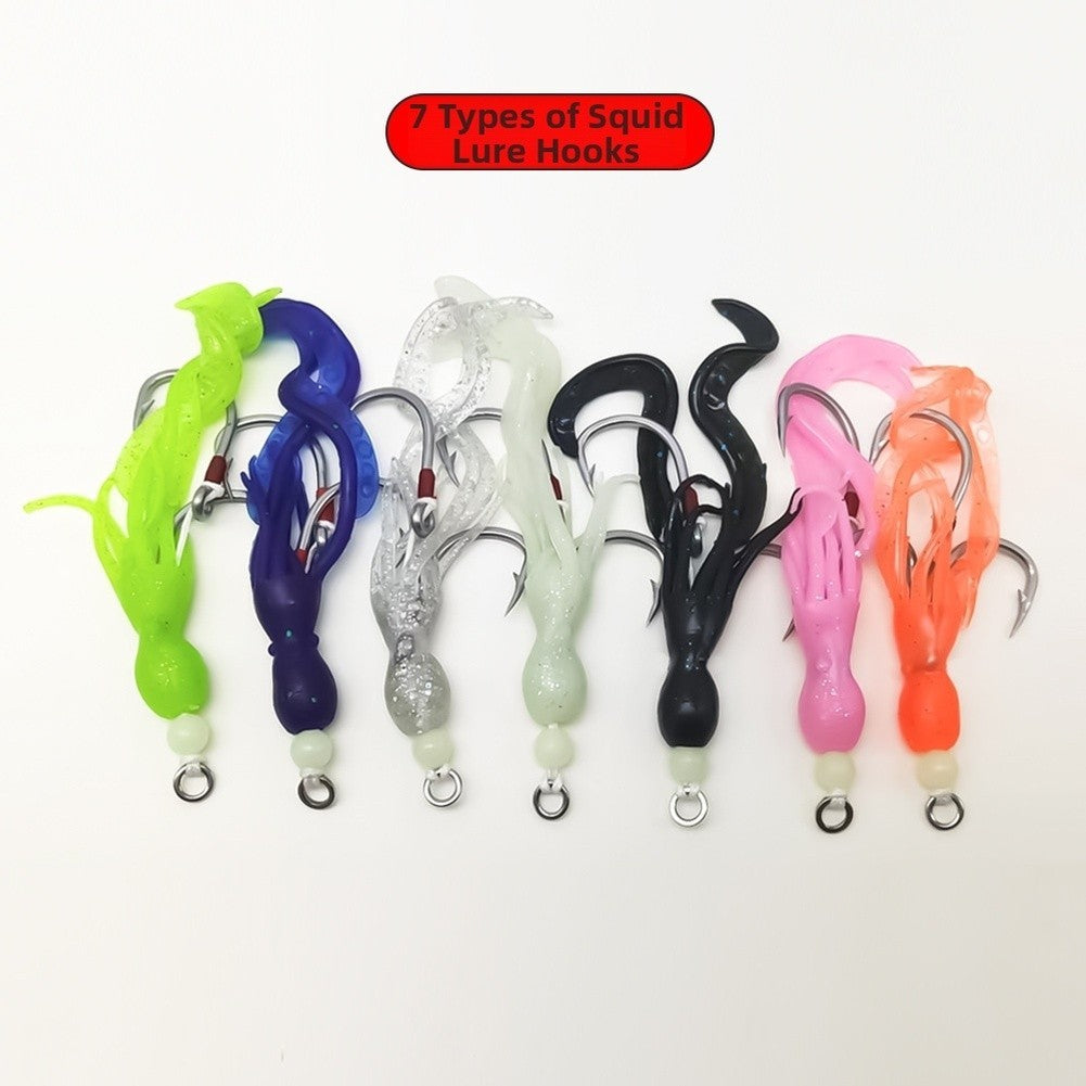 Night Fishing Silicone Squid Lure