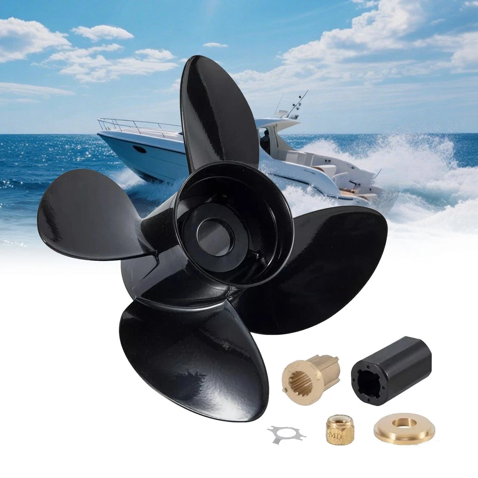 14 X 17 Outboard Boat Propeller For Mercury 135-300hp 15 Tooth Rh
