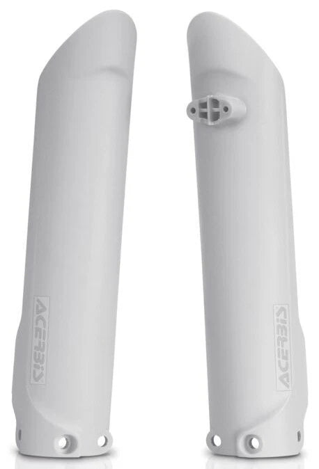 Acerbis Fork Covers White – Fits Ktm 150 Xc-w, 350 Sx-f, 500 Xcf-w