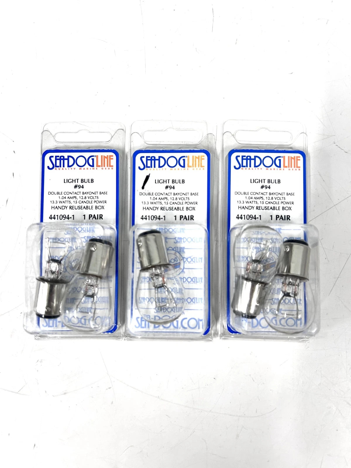 Sea Dog Line 441094-1 , Double Contact Light Bulb 12.8V - 5 Pack