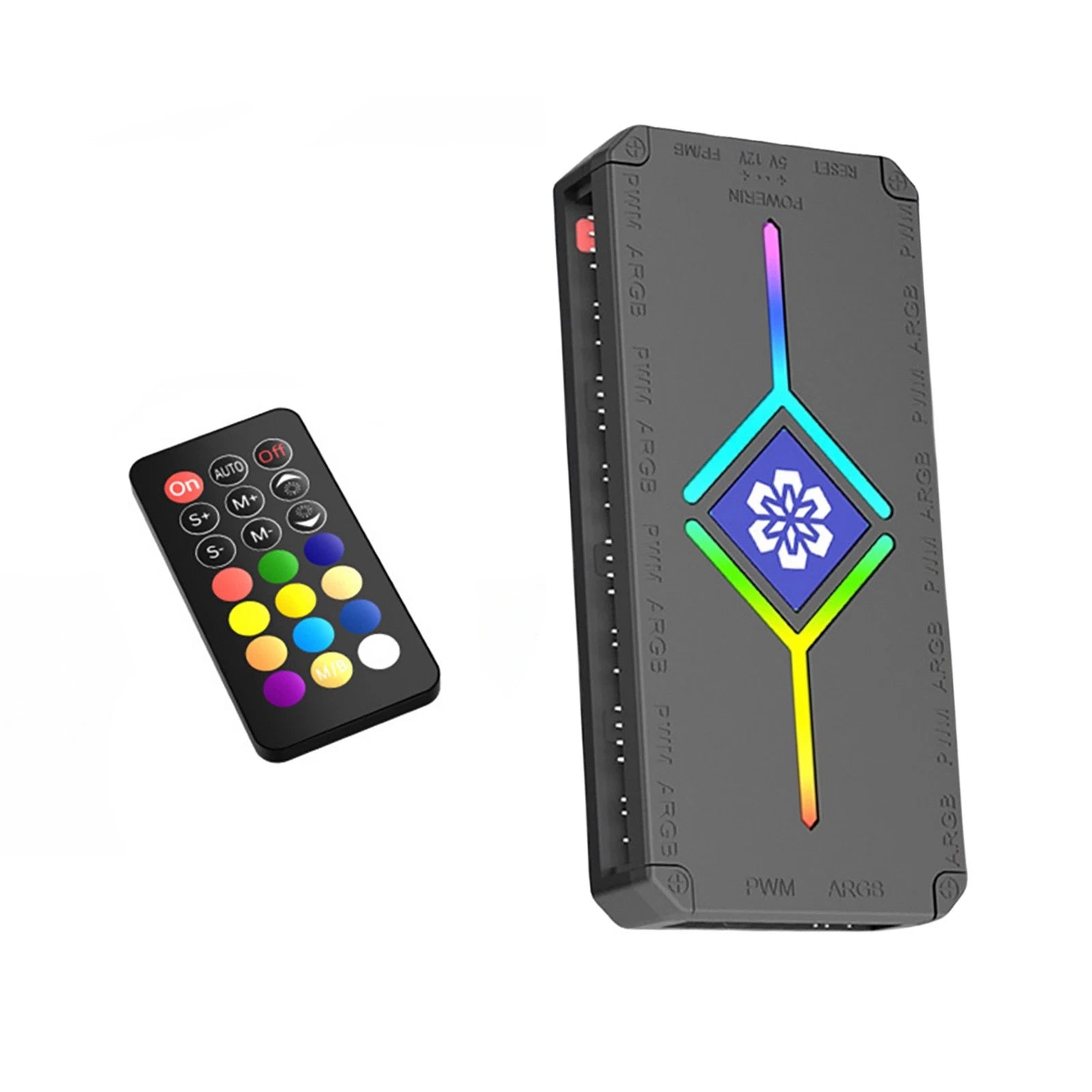 Rgb Lighting Hub W/remote For Desktop Pc Supports Asus Msi Gigabyte