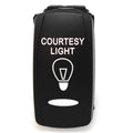 Boat Courtesy Light Rocker Switch – On/Off 12VDC 20A 6 Spade