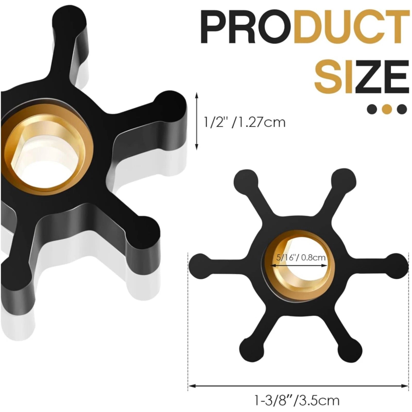 Impeller for Utility Water Transfer Pump 1/10HP/1/12HP