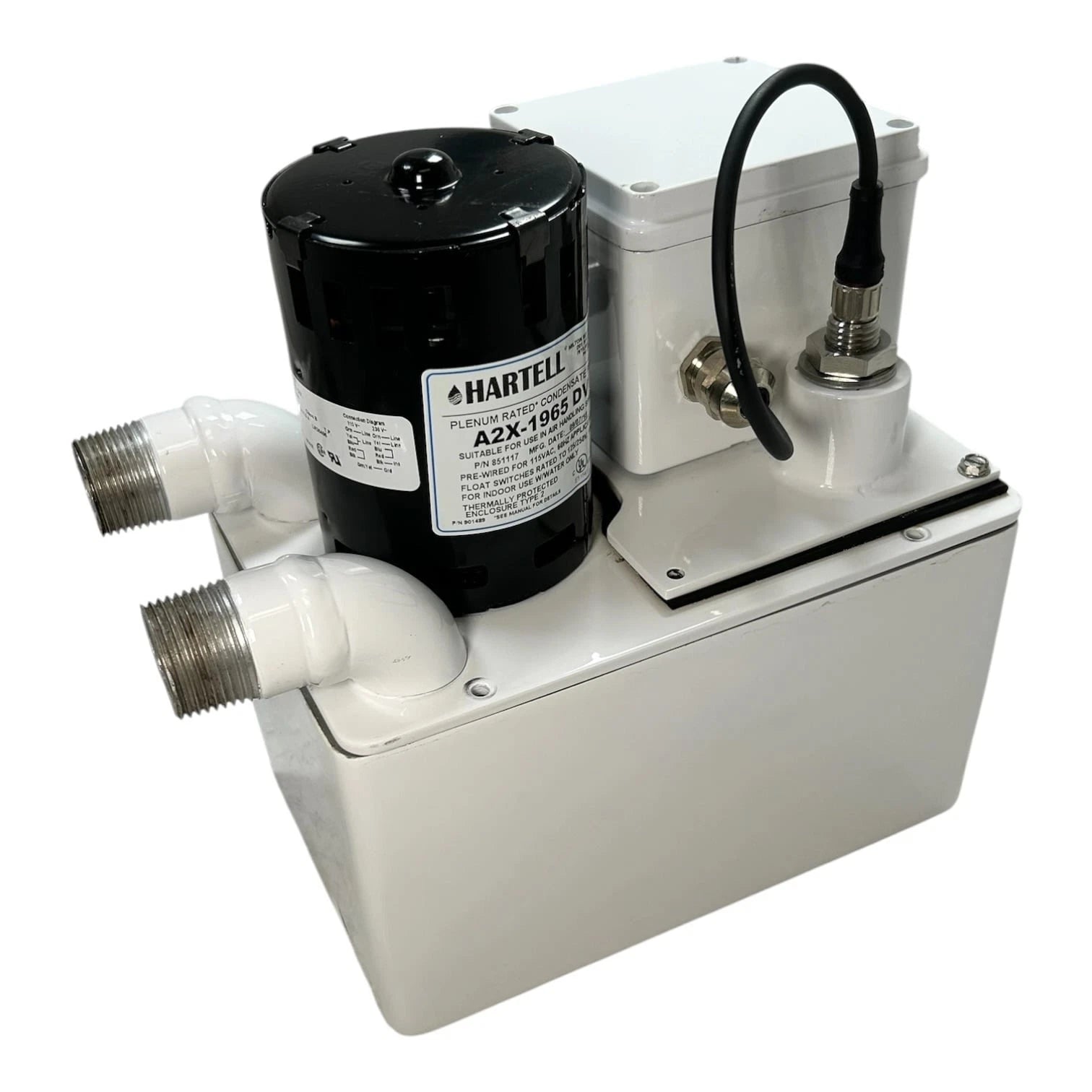 Hartell A2x-1965, Cast Aluminum Condensate Pump Assembly 60hz 1/10hp