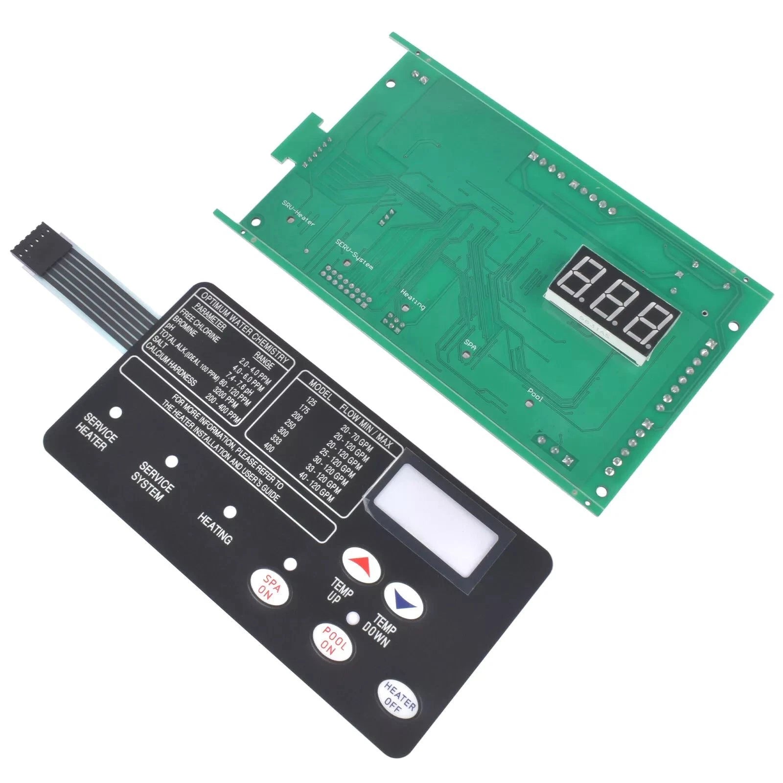 Control Board&472610z Switch Membrane Pad For Pentair Mastertemp New