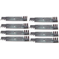 Qty 8: Toothed Mulching Blade Fits Ayp Replaces 138498-toothed