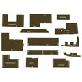 Amjd504wduk Upholstery Kit, Brown