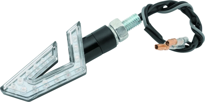 Bikemaster Led Director Turn Signals Pair - Amber, Waterproof, 3" X