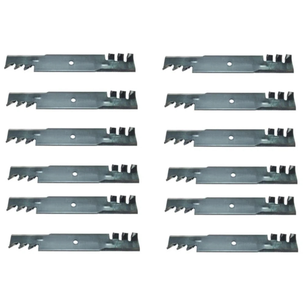 Qty 12: Heavy Duty Toothed Mulching Blade Fits Toro Replaces 107-3192