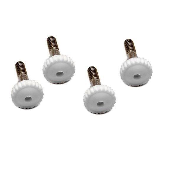 Boat Bimini Thumb Screws 3/4 Inch White Plastic Set of 4