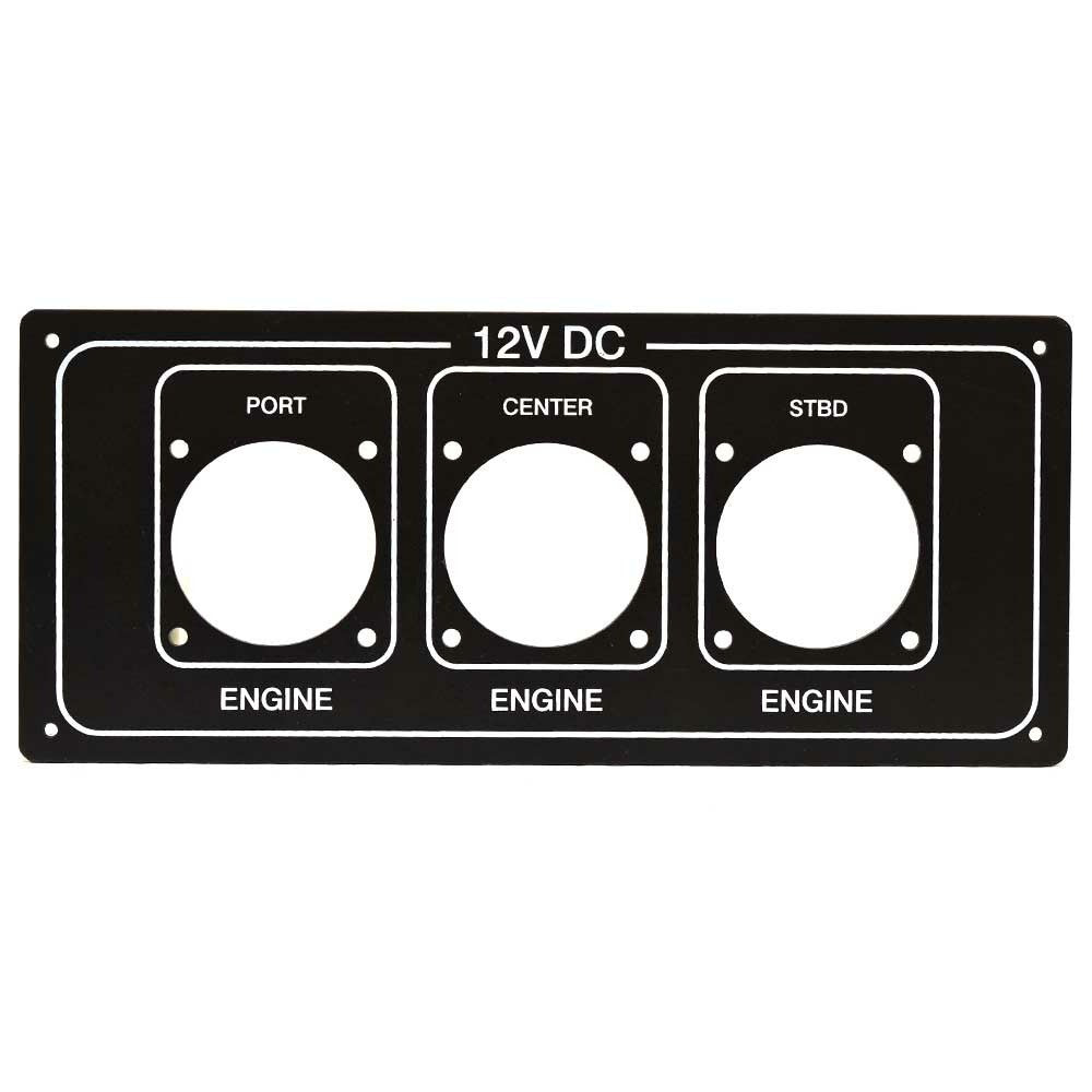 Sea Ray Battery Switch Panel Black Aluminum by Sea Ray