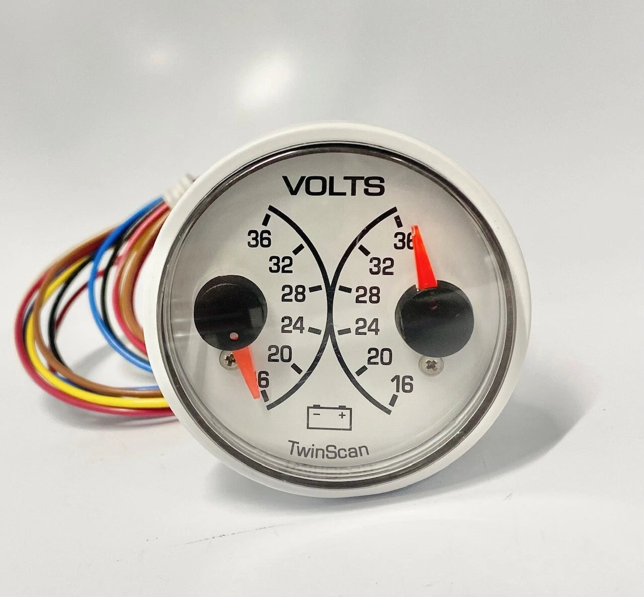 Floscan Twinscan Voltage Gauge, 16-36V Range , 12V Powered,