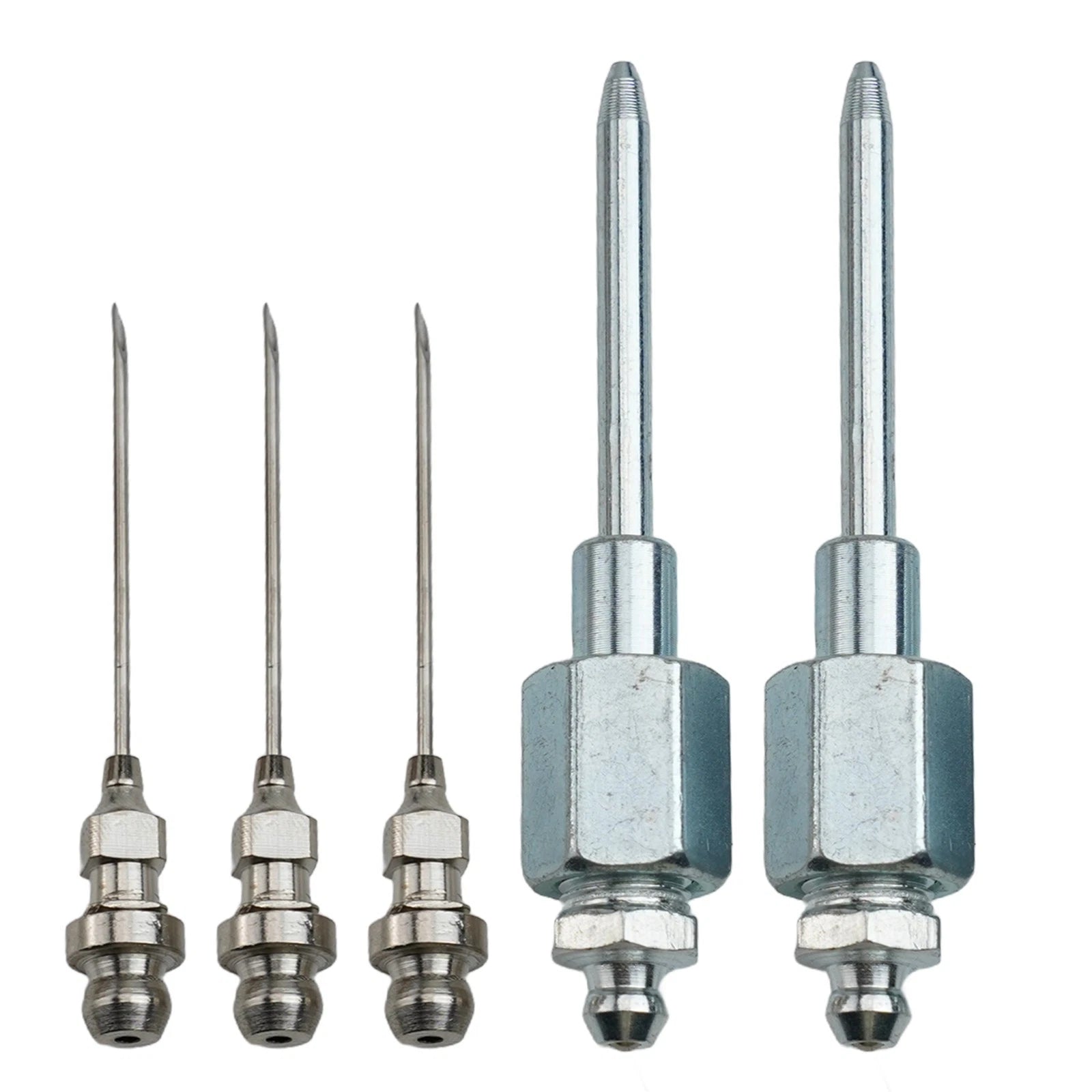 5pcs Grease Injector Needle Set With Coupling For Automotive