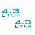 Bayliner Boat Decal Stickers | 4.3 Liter Teal Colored (Pair)Opens in a