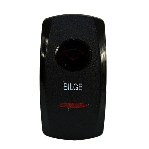 Carling Boat Switch Cover | Actuator Red Black 1 7/8 X 1 Inch Bilge