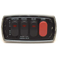Nitro Boat Rocker Switch Panel | W/ Livewell Bilge Horn Black Silver