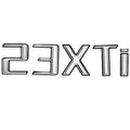 Boat Raised Decal 23 XTi Silver Black Gray by Malibu