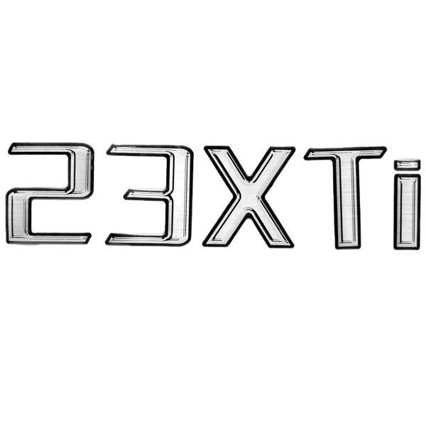 Boat Raised Decal 23 XTi Silver Black Gray by Malibu